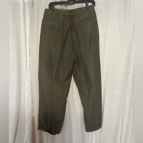 Roundtree & Yorke Green Chinos with Classic Fit - Picture 3 of 4